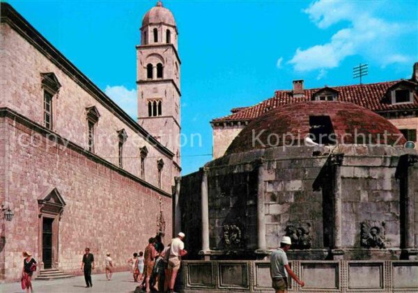 Dubrovnik Ragusa Samostan Franjevaca sa Onofrijevom Cesm