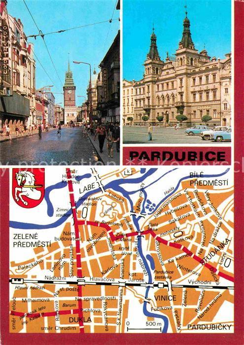 Pardubice Pardubitz Trida Miru Zelenou Renesancni radnice T