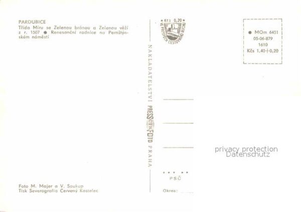 Pardubice Pardubitz Trida Miru Zelenou Renesancni radnice T – Bild 2