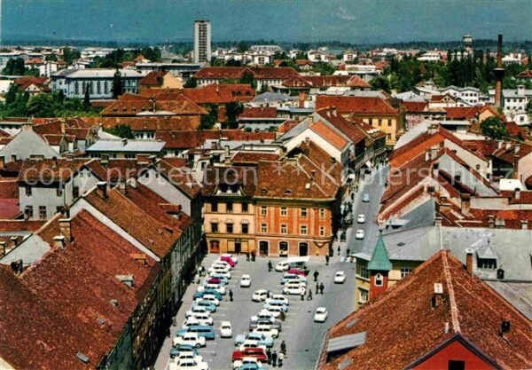 Kranj Krainburg Blick über die Altstadt