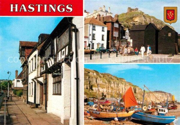 Hastings East Sussex All Saint Street East Hill from Fishing