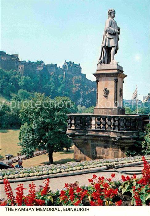 Edinburgh Scotland Ramsay Memorial Statue Castle