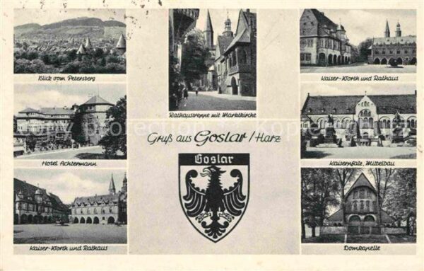 Goslar Petersberg Rathaustreppe Kaiser Worth u
