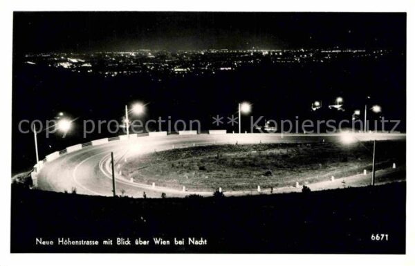 Wien bei Nacht Neue Höhenstrasse