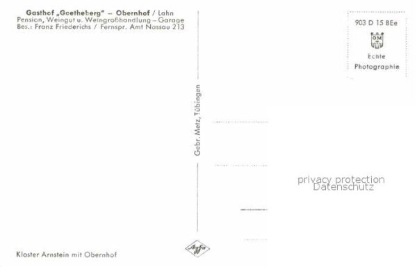 Obernhof Lahn Gasthof Goetheberg Kirche Panorama – Bild 2