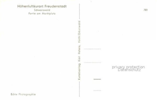 Freudenstadt Partie am Marktplatz – Bild 2