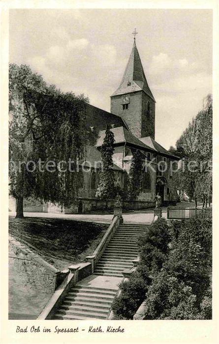 Bad Orb Kath Kirche Treppenaufgang
