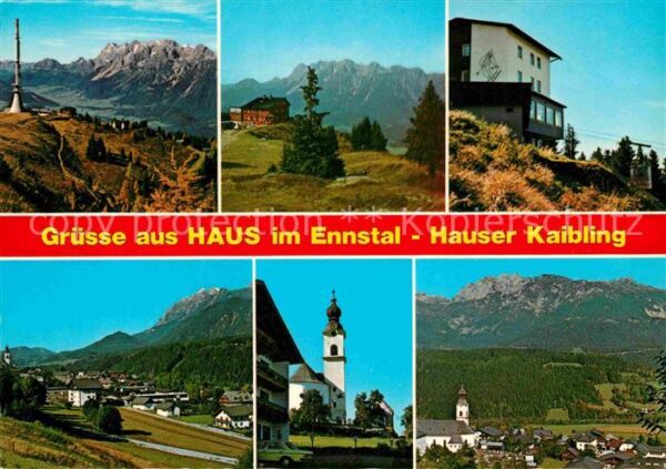 Haus Ennstal Hauser Kaibling Panorama Kirche Bergsta