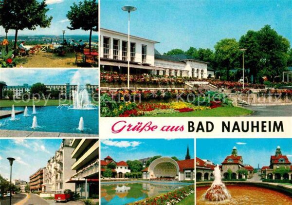 Bad Nauheim Gartenterrasse Kurhaus Springbrunnen Ku