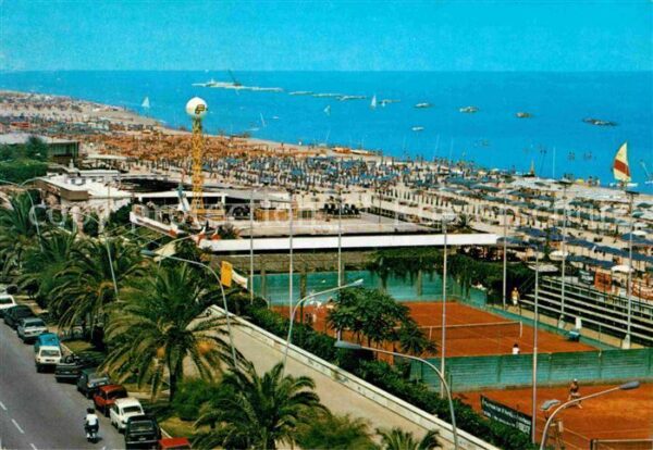 Pescara Seepromenade Tennisplätze