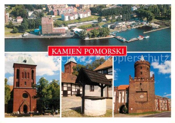 Kamien Pomorski Fliegeraufnahme Kirche Brunnen Turm
