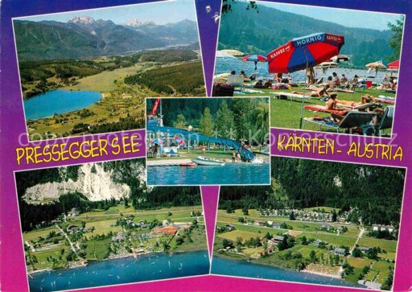 Pressegger See Fliegeraufnahmen Badespass Rutsche