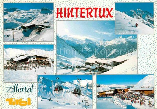 Hintertux Zillertal Berggasthof Panorama Tiefschneefahren G