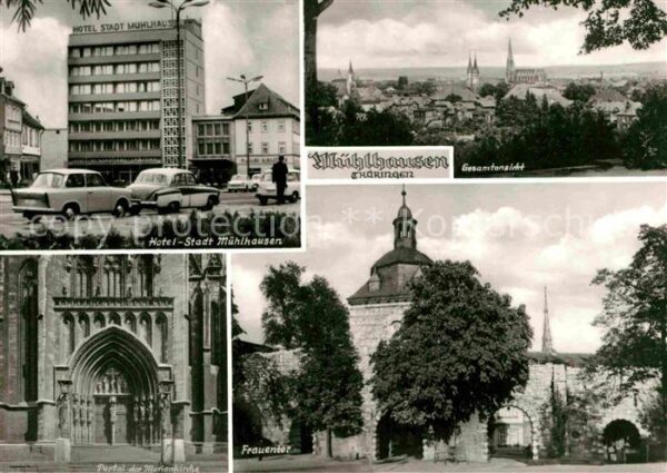 Muehlhausen Thueringen Panorama Hotel Stadt Mühlhausen Marienk