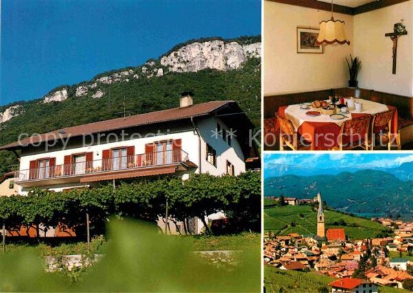 Tramin Weinstrasse  Haus Franzelin Gaststube Panorama
