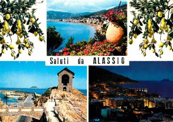 ALASSIO Savona Liguria IT Panorama da Levante La cappelletta e il