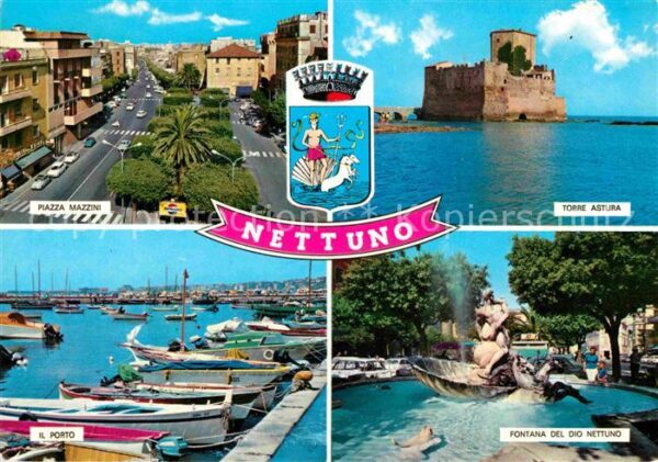 Nettuno Piazza Mazzini Torre Astura Il Porto Fo