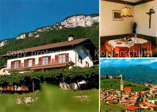 Tramin Weinstrasse  Haus Franzelin Gaststube Panorama