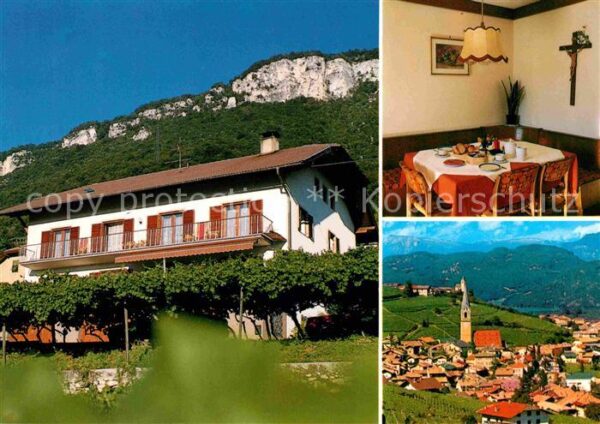 Tramin Weinstrasse  Haus Franzelin Gaststube Panorama