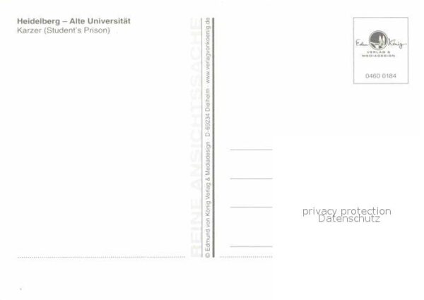 Heidelberg Neckar Alte Universität Karzer – Bild 2