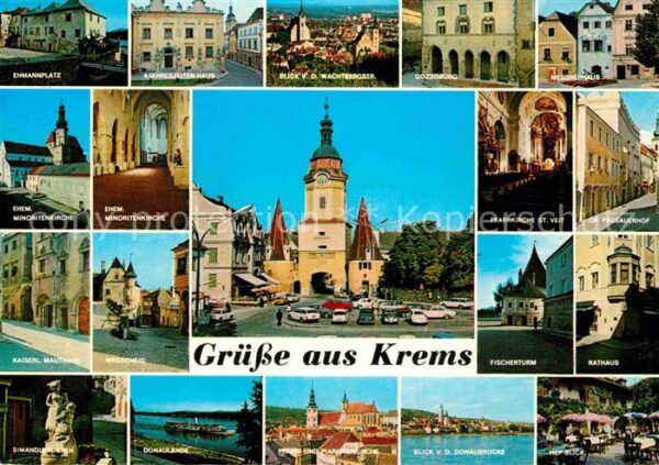Krems Donau Ehmannplatz Panorama Gozzoburg Messnerh