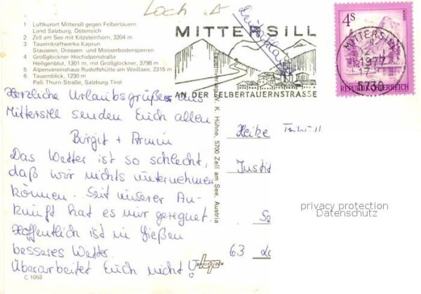 Mittersill Oberpinzgau Panorama Zell am See Stauseen Drossen G – Bild 2