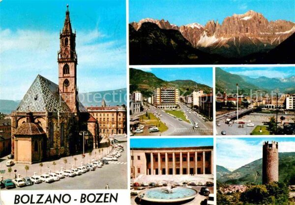 Bolzano Kirche Panorama Ortsansichten Turm