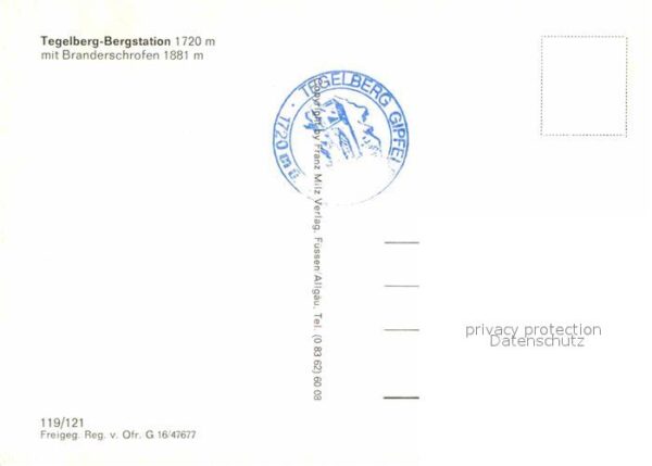 Tegelberg Bergstation mit Branderschrofen Flieger – Bild 2