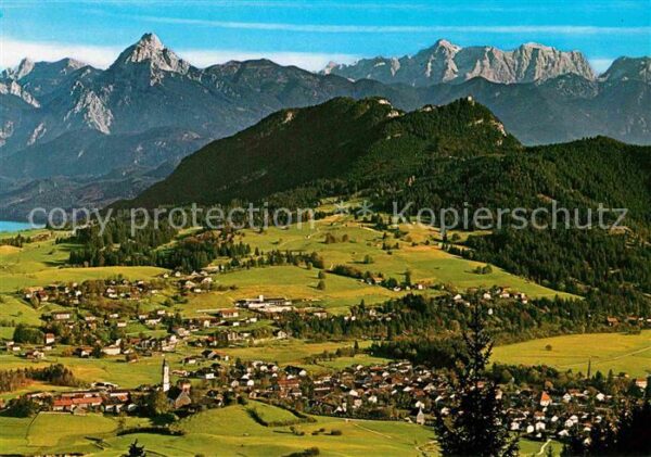 Pfronten Fliegeraufnahme mit Falkenstein Säuling