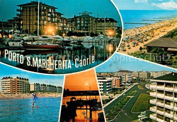 Caorle Venezia Porto S Margherita Strand Sonnenunterga