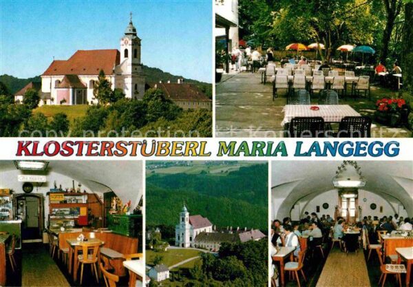 Maria Langegg Klosterstüberl Terrasse Gastraum Kloste