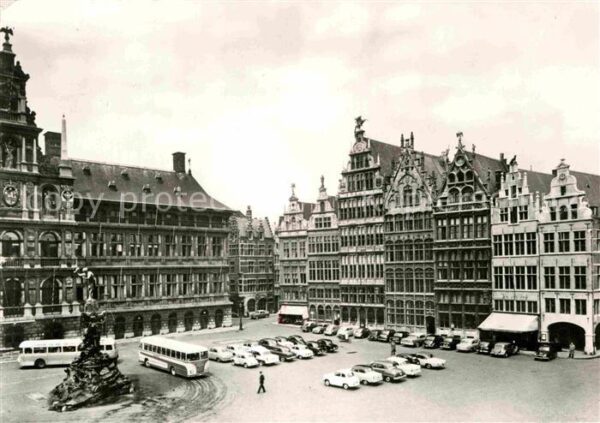 Antwerpen Anvers Markt en Gildehuizen