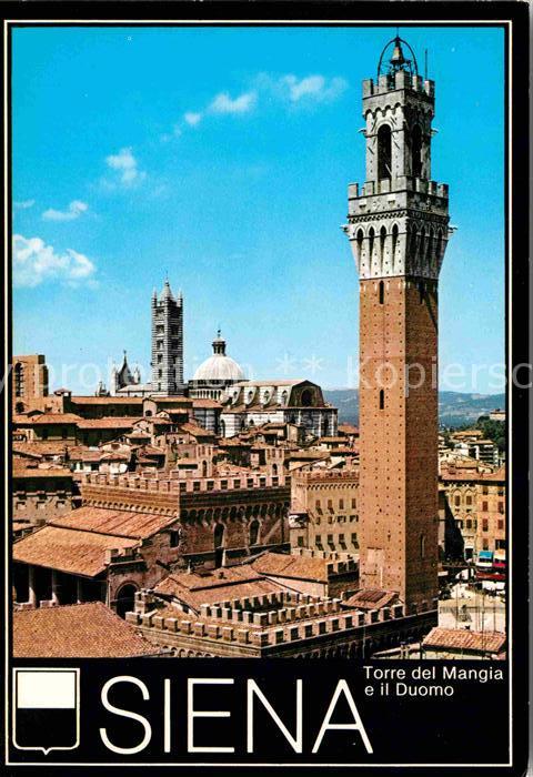 Siena Torre del Mangia e il Duomo