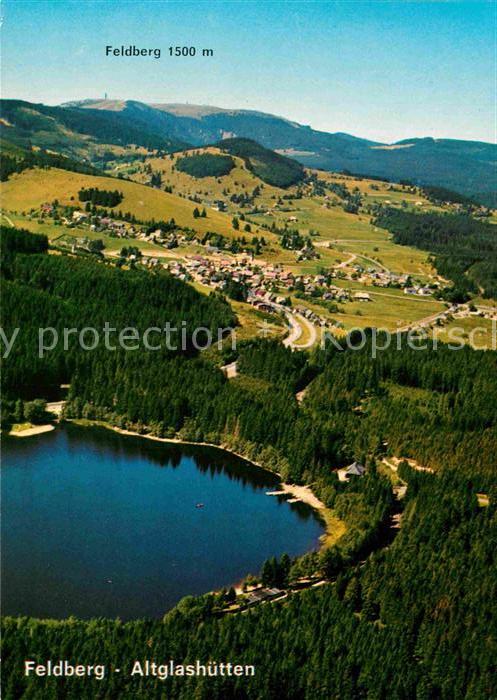Altglashuette Schwarzwald Fliegeraufnahme mit Feldberg und Windgf