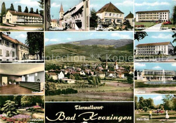 Bad Krozingen Sanatorium Hauptstr Schlosscafe Trinkha