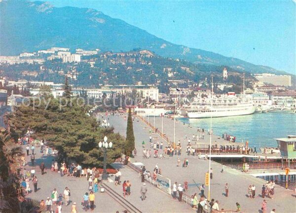 Jalta Yalta Krim Crimea Hafen Dampfer
