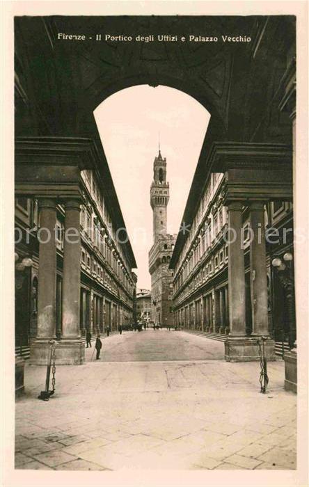 Firenze Florenz Portico degli Ufizzi