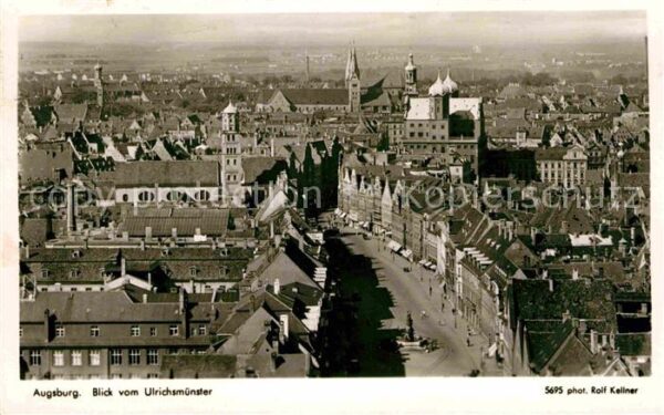 Augsburg Blick vom Ulrichsmünster