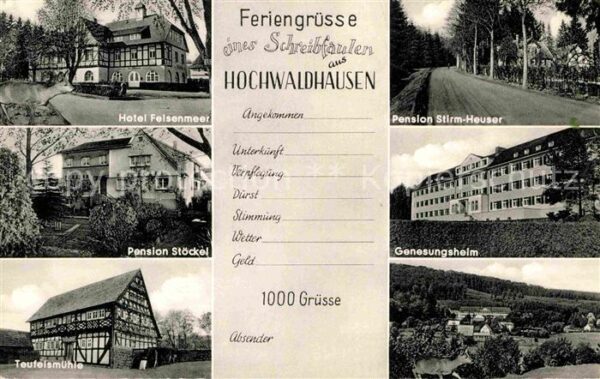 Hochwaldhausen Ilbeshausen Hotel Felsenmeer Pension Stöckel Genesu