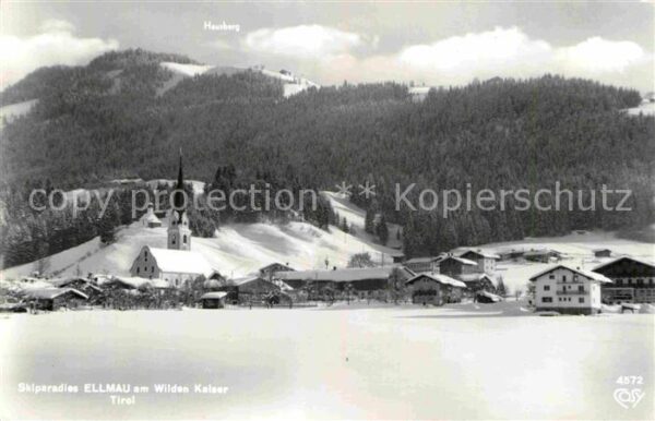 Ellmau Tirol Gesamtansicht Wilder Kaiser