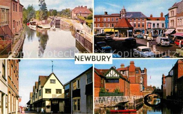 Newbury Berkshire Fluss Kennet Jacobean Museum Hauptstras