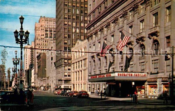 Detroit Michigan The Sheradon Cadillac Hotel