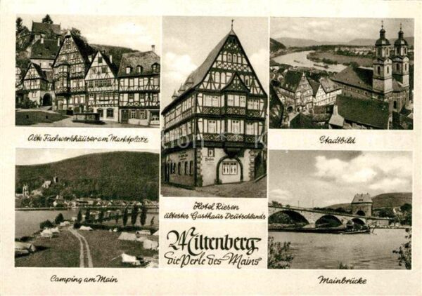 Miltenberg Main Alte Fachwerkhäuser Camping am Main Mai