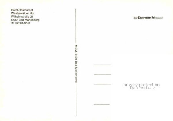 Bad Marienberg Hotel Restaurant Westerwälder Hof – Bild 2