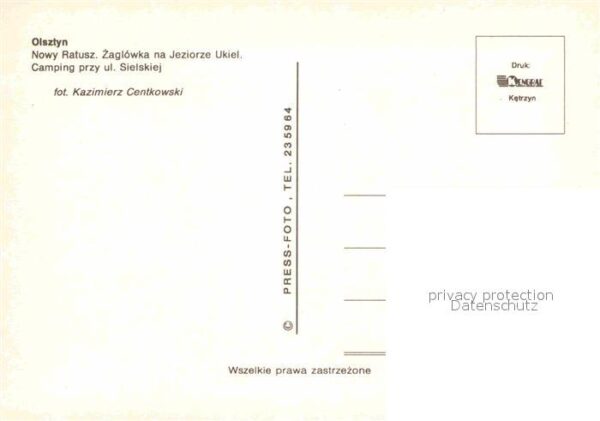Olsztyn Allenstein Kirche See Campingplatz – Bild 2