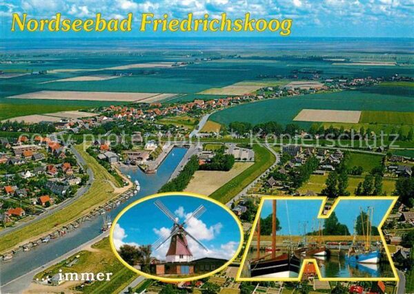 Friedrichskoog Nordseebad Fliegeraufnahme
