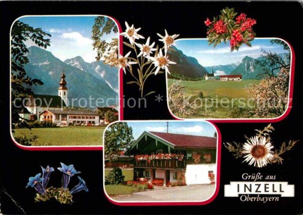 Inzell Kirche Panorama Typisches Haus