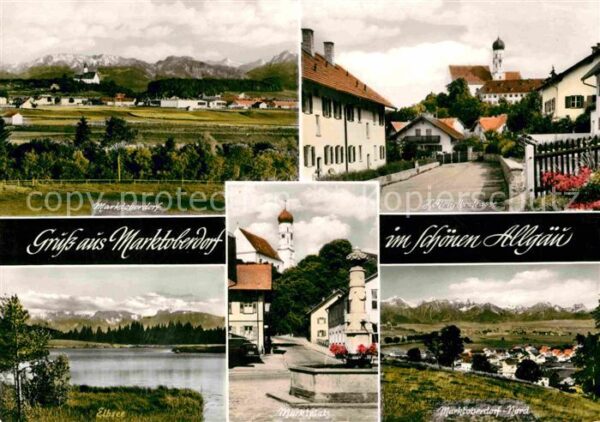 Marktoberdorf Gesamtansicht Eibsee Teilansicht Marktp