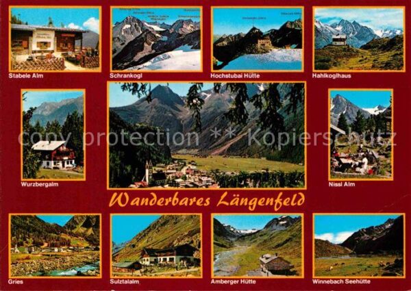 Laengenfeld Oetztal Stabele Alm Wurzbergalm Gries Panorama