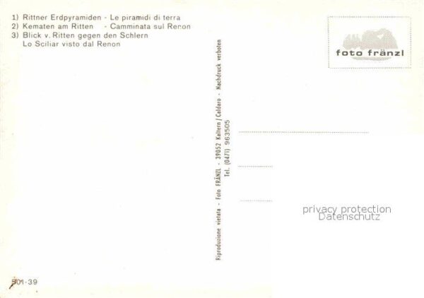 Ritten Renon Erdpyramiden Kematen Blick gegen Schler – Bild 2